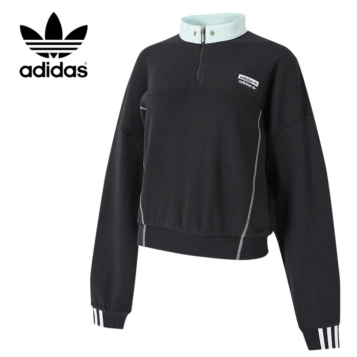 adidas originals ryv cropped jacket in black
